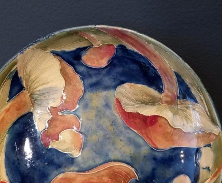 Moorcroft Claremont for Liberty Pedestal Bowl - Image 5