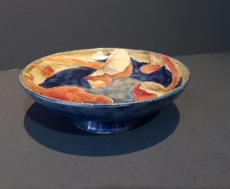 Moorcroft Claremont for Liberty Pedestal Bowl - Image 7