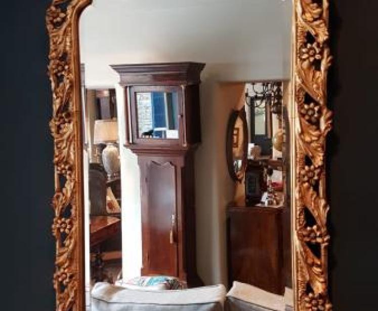Imposing 1920s Timber Gilt Mirror - Image 2