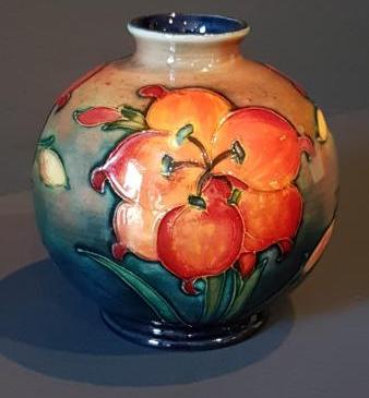 Moorcroft Flambe Freesia Globular Vase
