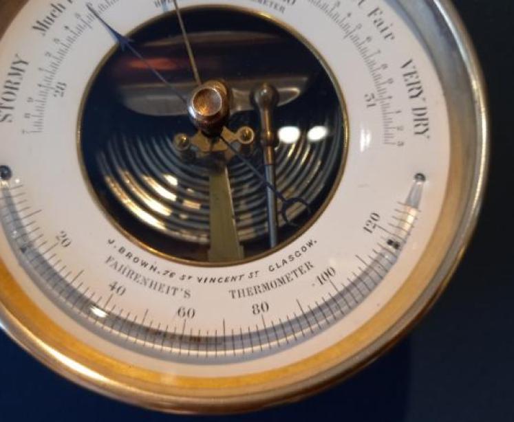Antique Skeletonised Glasgow Marine Barometer - Image 2