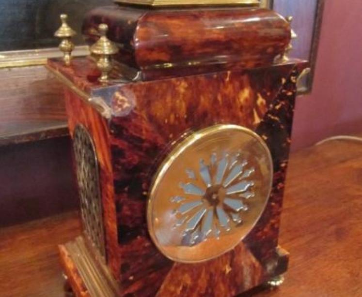 Outstanding 19th Century Tortiseshell & Gilt Clock - Image 4