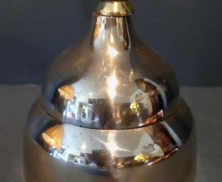 Large Antique Bronze Table Bell - Image 2