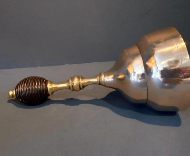 Large Antique Bronze Table Bell - Image 6