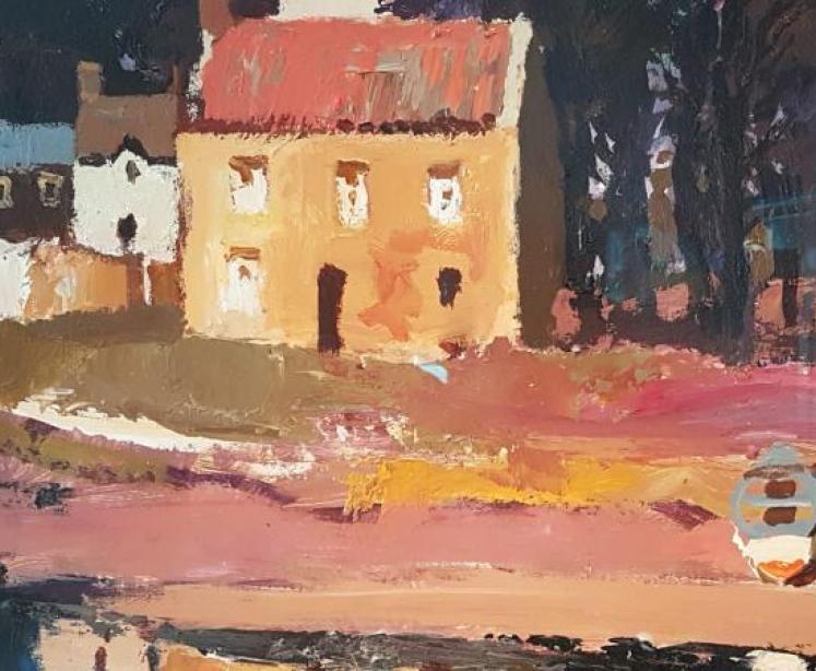 Early Oil on Board by Donald McIntyre - Image 4