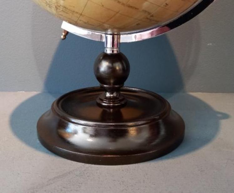 Antique Papier Mache 10" Terrestrial Globe - Image 2