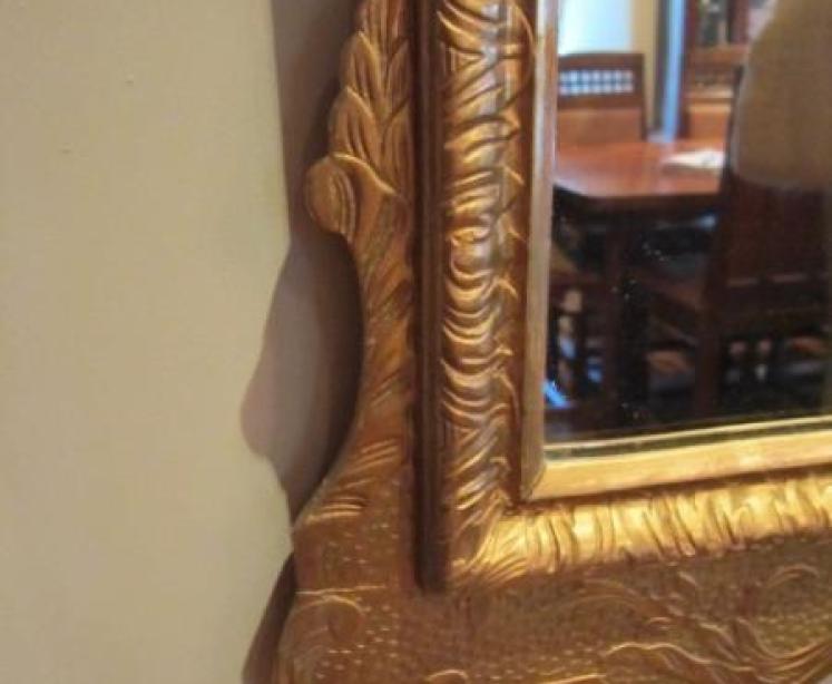 Superb Early Victorian Timber Gilt Wall Mirror - Image 3