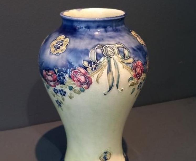 McIntyre Moorcroft '18th Century' Design Vase - Image 5
