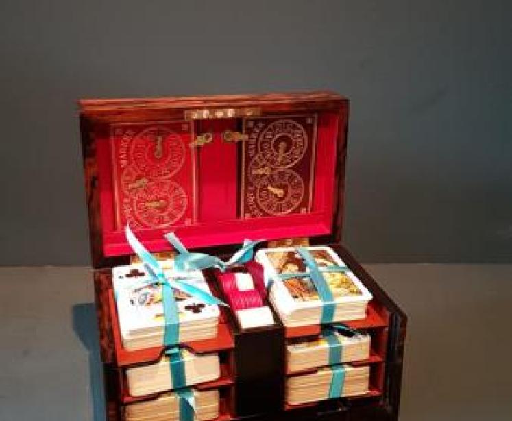 Victorian Coromandel Card Box - Image 2