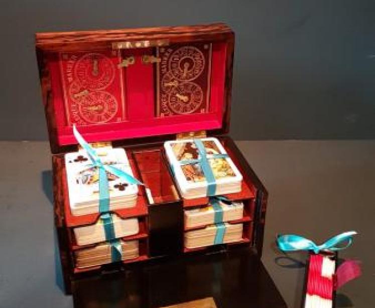 Victorian Coromandel Card Box - Image 3