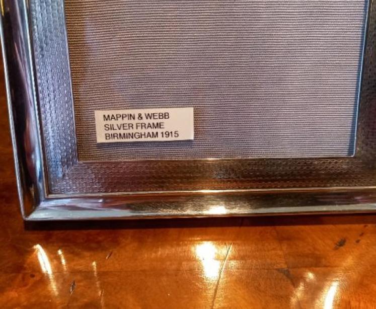 Fine George V Period Silver Engine Turned Photo Frame - Image 4