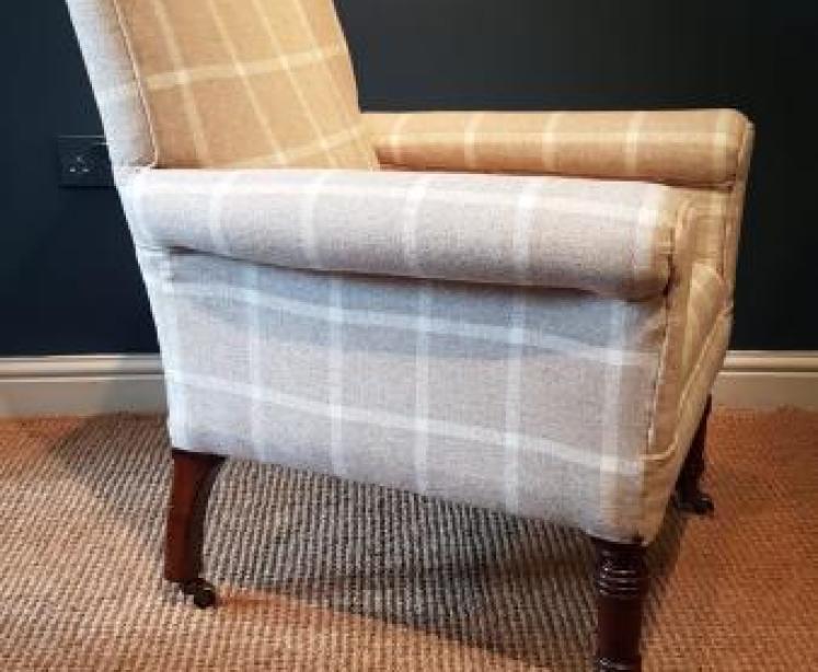 Early Victorian Upholstered Armchair - Image 3