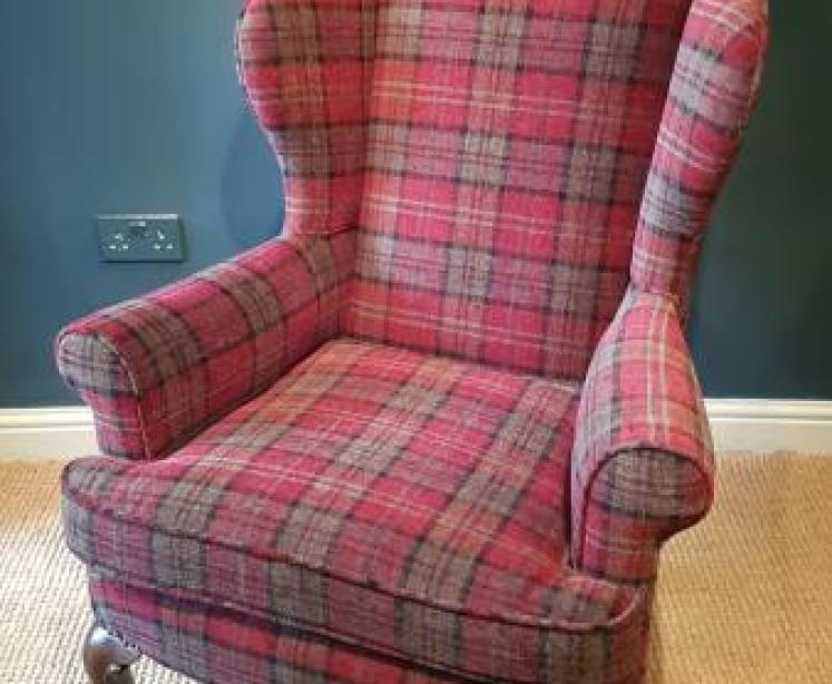 Edwardian Wing Back Arm Chair - Image 1