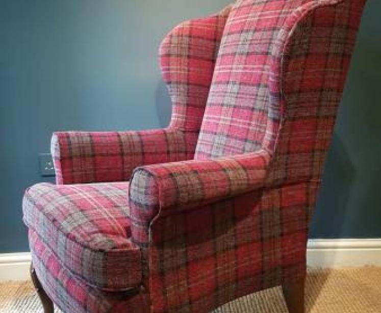 Edwardian Wing Back Arm Chair - Image 2