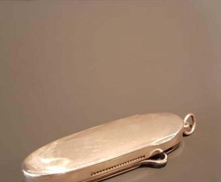 Unusual Silver Vesta and Pen Knife - Image 4