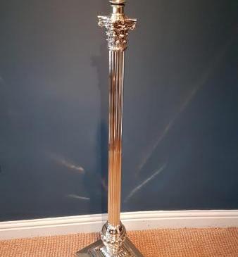 Superb Hinks Brass Lamp Standard