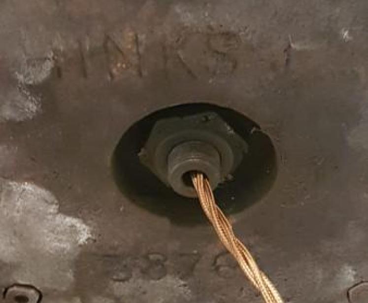 Superb Hinks Brass Lamp Standard - Image 7