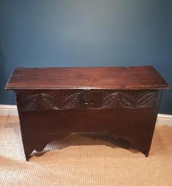 Period Oak Six Plank Coffer