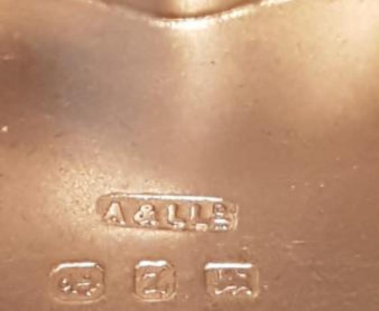 Antique Silver Heart Shaped Ring Box - Image 3