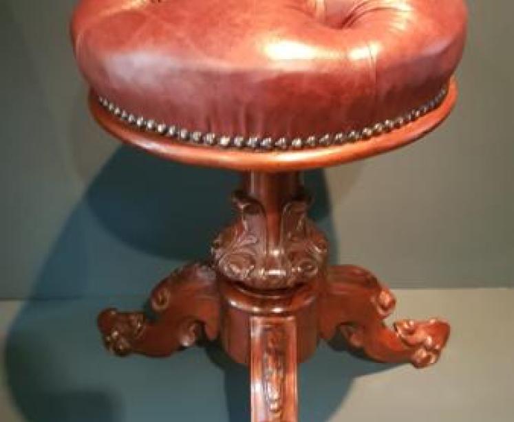 Mid Victorian Rosewood Rise and Fall Stool - Image 1
