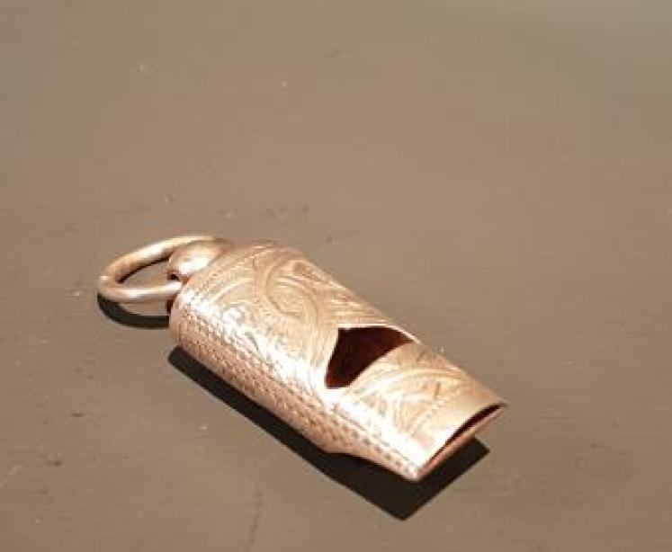 Engraved Silver Whistle - Image 1