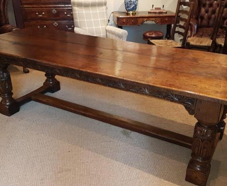 Superb Large George I Oak Refectory Table - Image 3