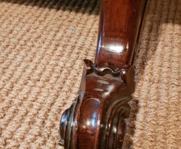 Victorian Figured Walnut Writing Table - Image 5