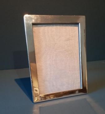 Large George V Period Antique Silver Photo Frame