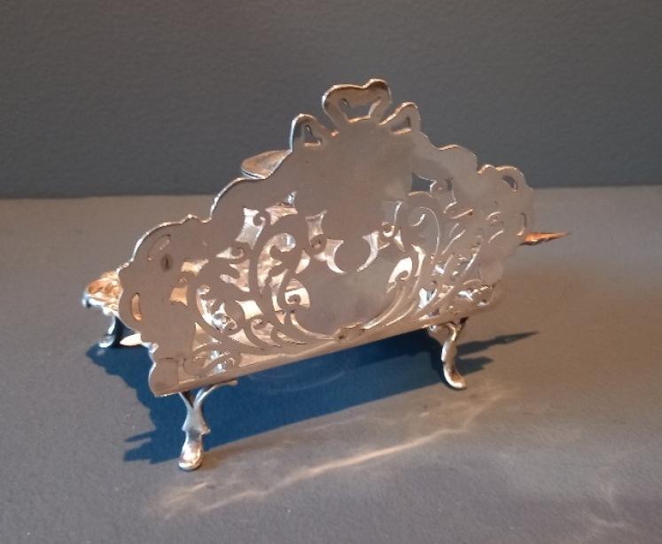 Edwardian Period Silver Pen & Ink Stand - Image 6