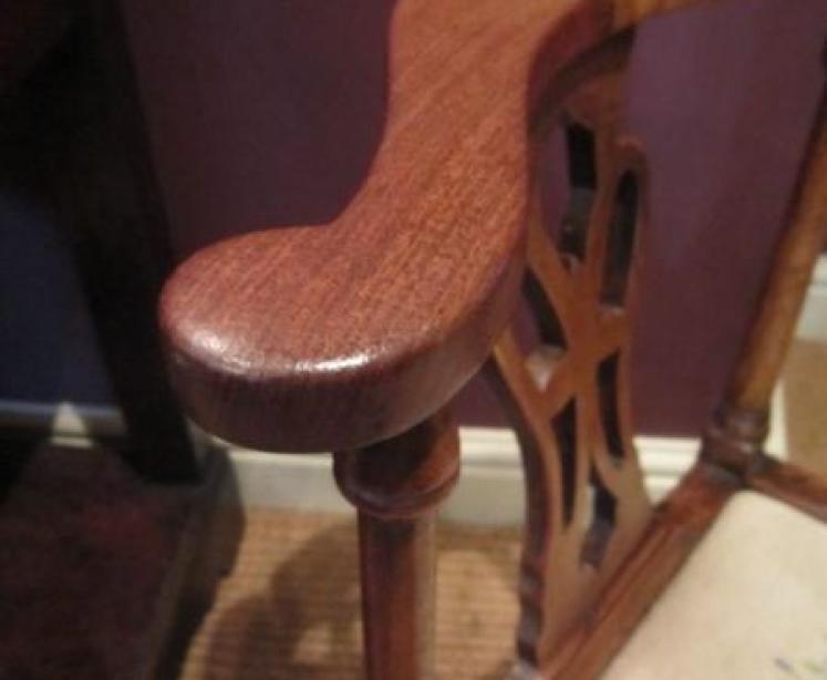 George III Period Mahogany Child's Corner Armchair - Image 5