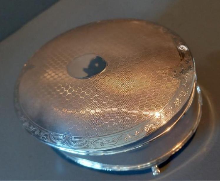 Fine George V Period Silver Engine Turned Jewellery Casket - Image 3