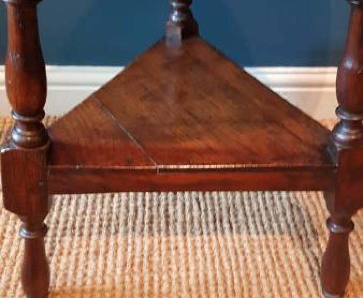 George III Oak Cricket Table - Image 3