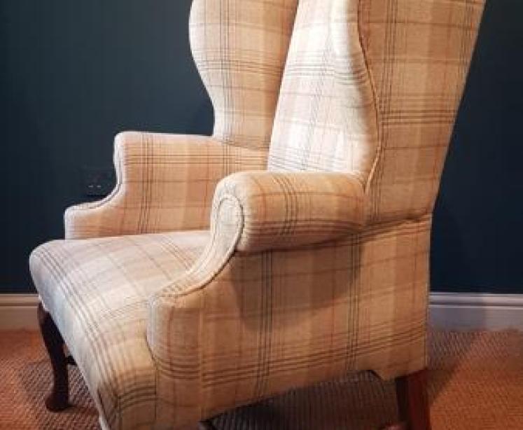 Victorian Wing Back Arm Chair - Image 3