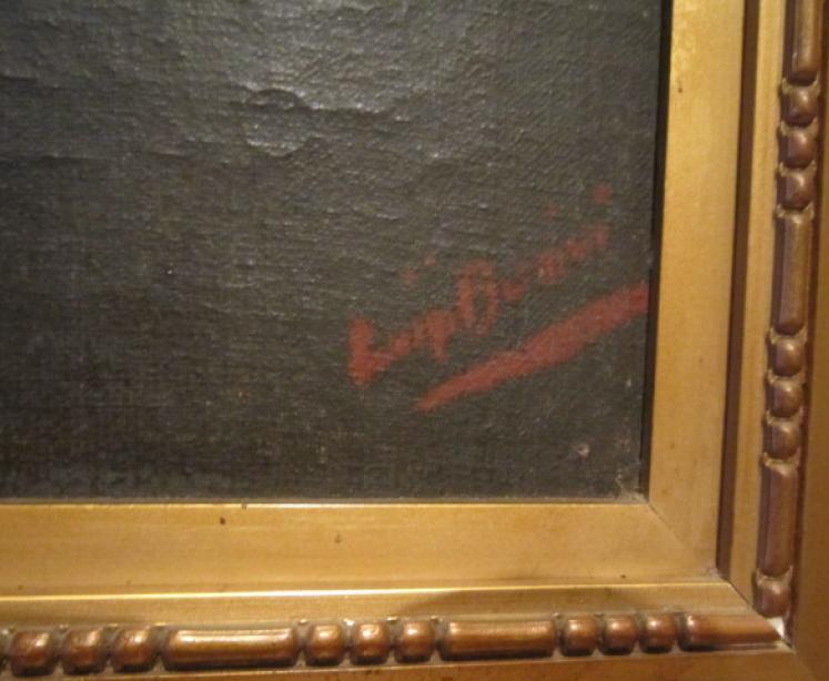 Continental Oil on Canvas Portrait of a Gentleman by Bureni - Image 3