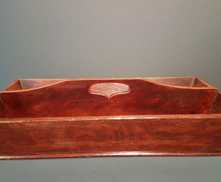 George III Oak Cutlery Table - Image 4