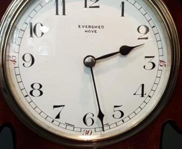 Superb Art Nouveau Inlaid Mantel Clock - Image 3