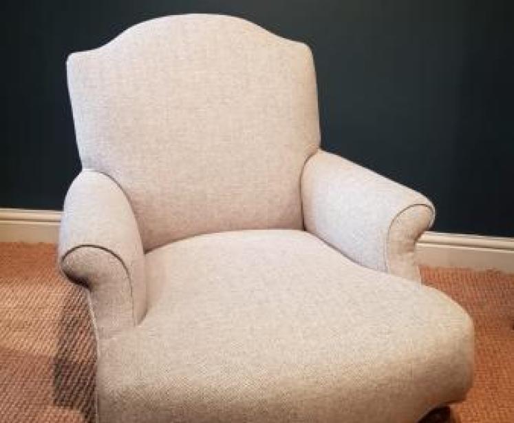 Victorian Upholstered Arm Chair - Image 1
