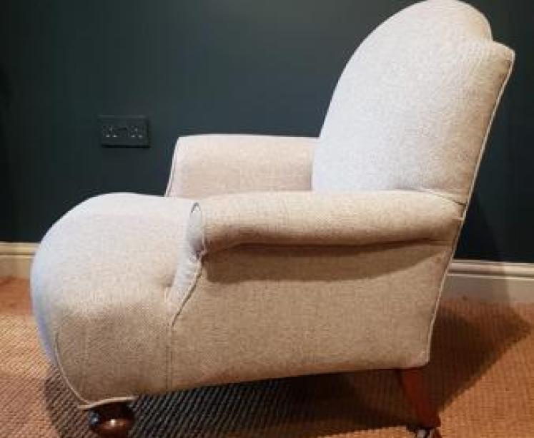 Victorian Upholstered Arm Chair - Image 3