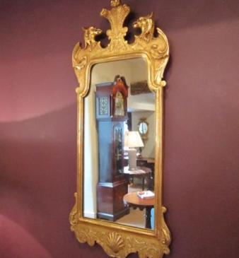 Superb Regency Period Parcel Gilt Mirror