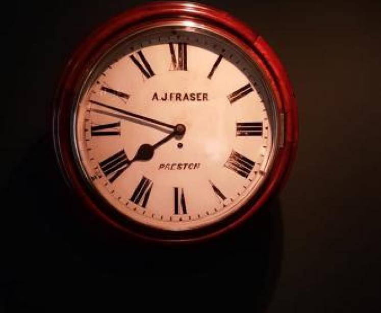 Fraser Preston 14" Fusee Dial Clock - Image 1