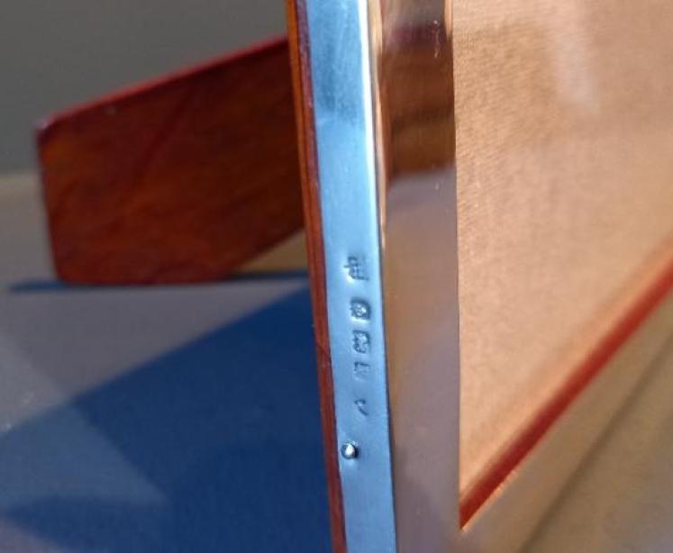 George V Period Silver Plain Surround Photo Frame - Image 6