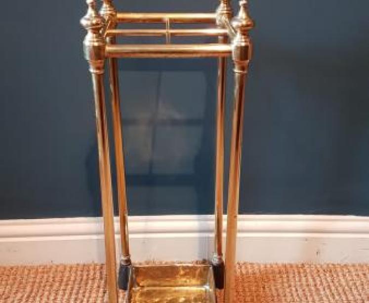 Victorian Brass and Cast Iron Stick Stand - Image 2