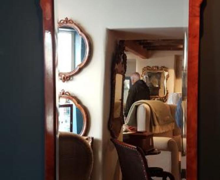 Victorian Walnut Mirror - Image 3