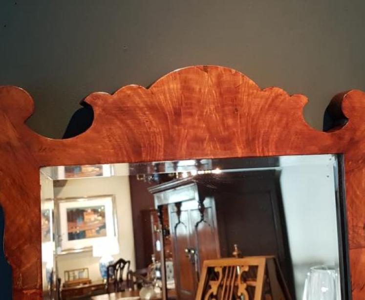 Victorian Walnut Mirror - Image 7