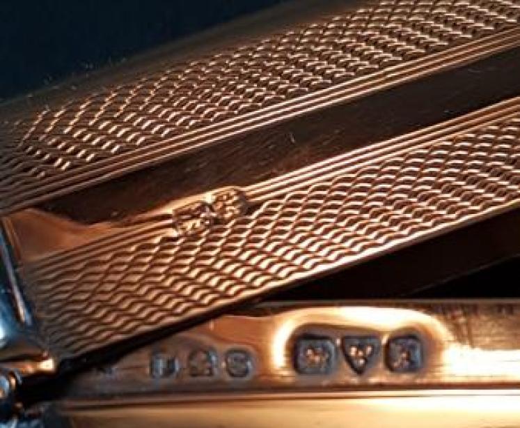 Edwardian Silver Engine Turned Card Case - Image 3