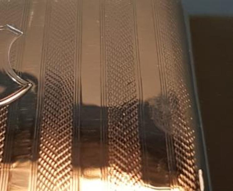 Edwardian Silver Engine Turned Card Case - Image 4