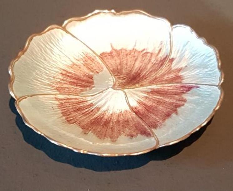 Silver and Enamel Anemone Pin Dish  - Image 7