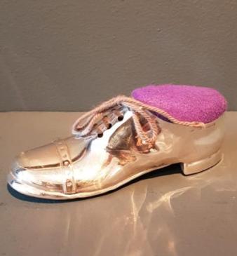 George V Silver Brogue Pin Cushion 