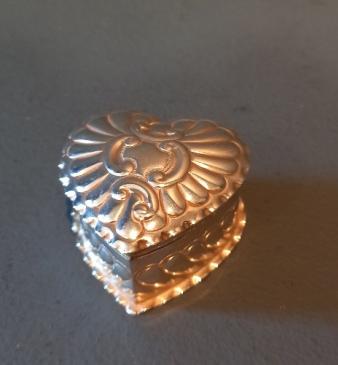 Victorian Heart Shaped Table Box