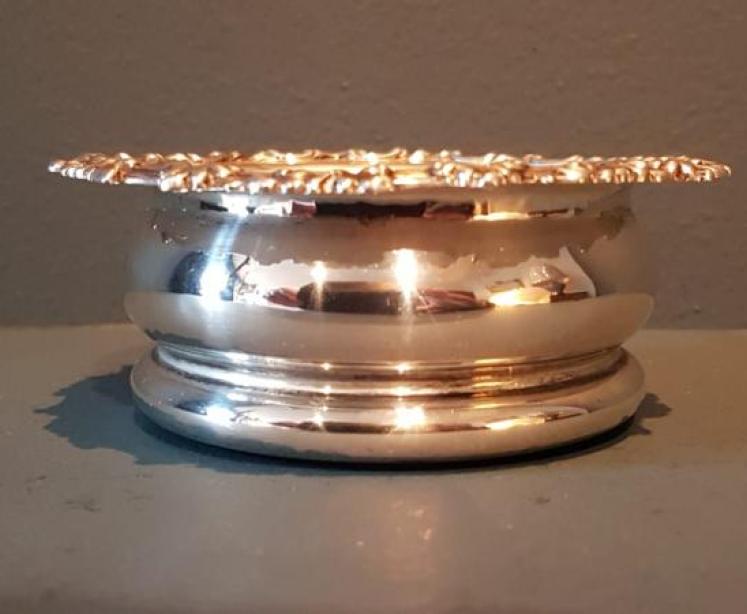 Edwardian Silver Liqueur Coaster - Image 3